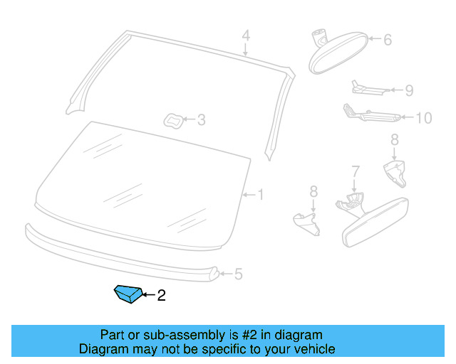 Windshield Spacer 5C5-845-132 - View 5