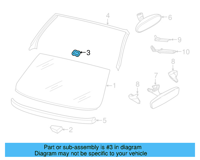 Mirror Inside Retainer Plate 3AA-845-543-B - View 33