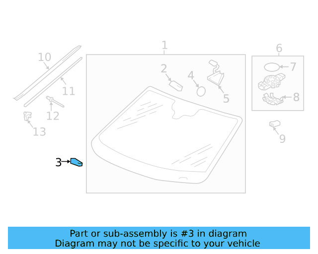 Mirror Support Spacer 443-845-631-A - View 32