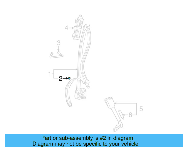 Seat Belt Assembly Button 443-857-847-B-4PK - View 26