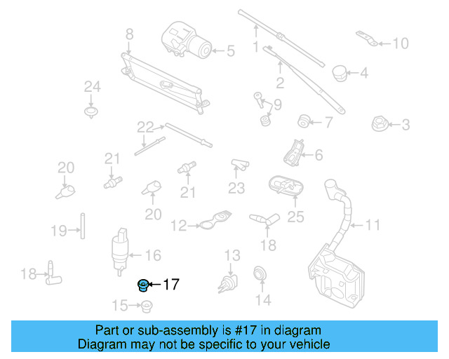 Washer Pump Seal 443-955-465 - View 121