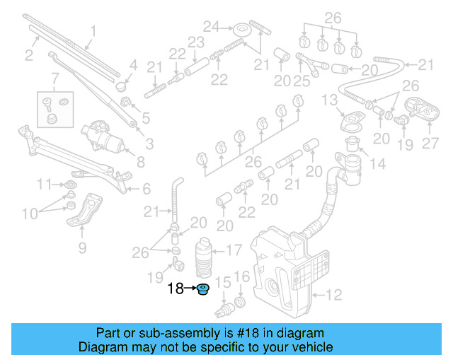 Washer Pump Seal 443-955-465 - View 23