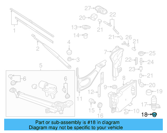 Washer Pump Seal 443-955-465 - View 24