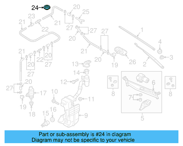 Washer Pump Seal 443-955-465 - View 26