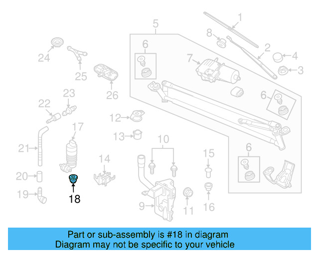 Washer Pump Seal 443-955-465 - View 95