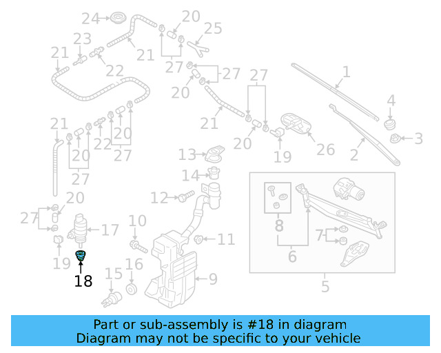 Washer Pump Seal 443-955-465 - View 28