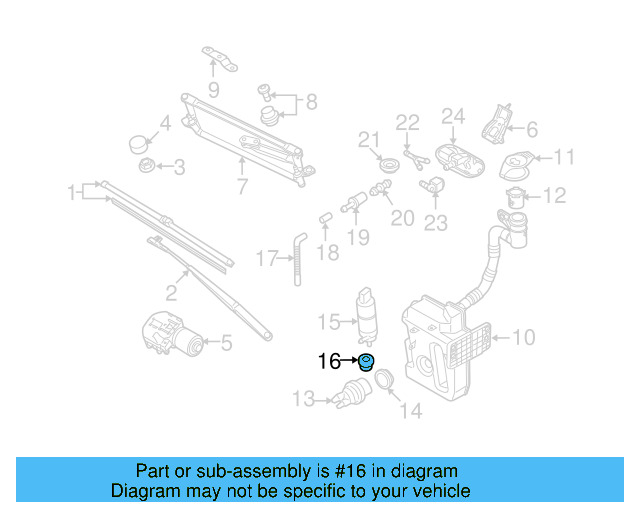 Washer Pump Seal 443-955-465 - View 34