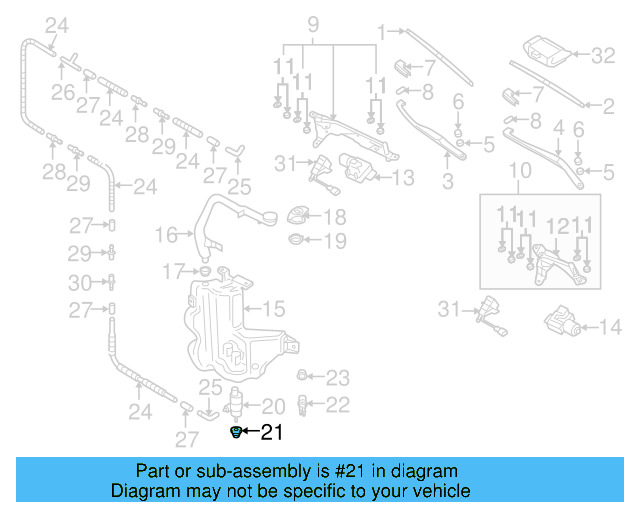 Washer Pump Seal 443-955-465 - View 104