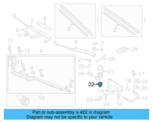 Washer Pump Seal 443-955-465 - View 37