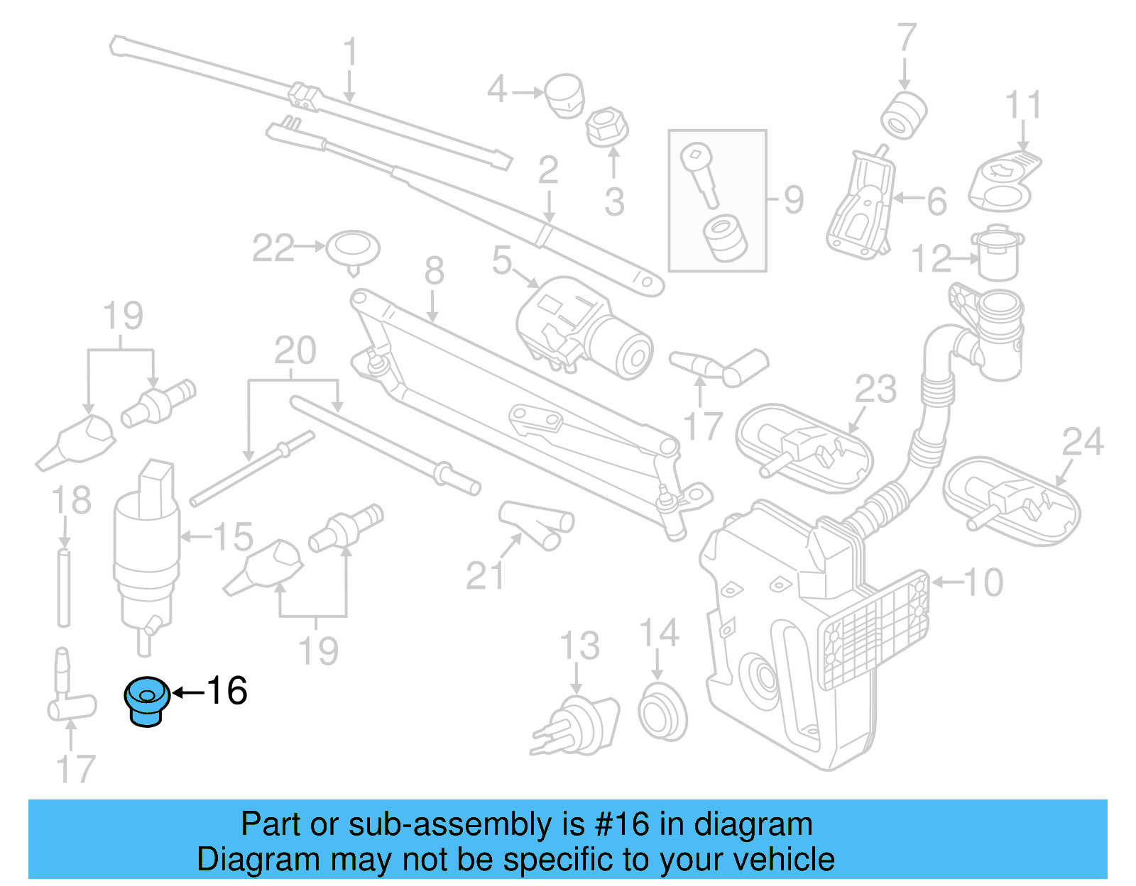 Washer Pump Seal 443-955-465 - View 39