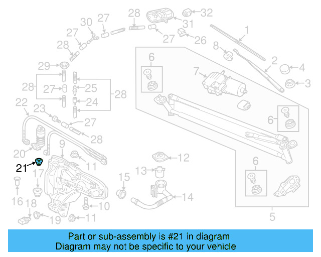 Washer Pump Seal 443-955-465 - View 41
