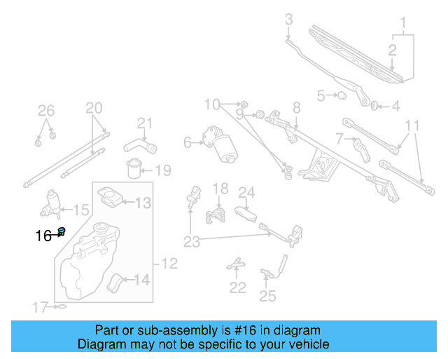 Washer Pump Seal 443-955-465 - View 42