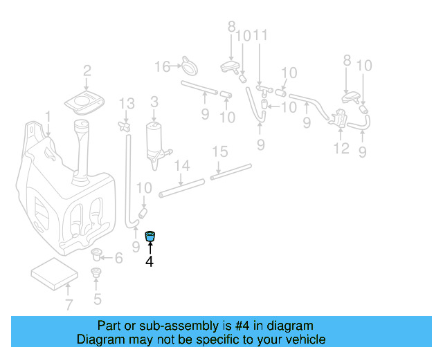 Washer Pump Seal 443-955-465 - View 96