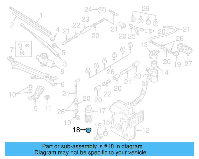 Washer Pump Seal 443-955-465 - View 124