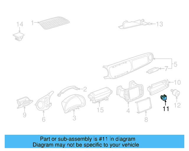 Storage Pocket Cap 5C1-858-945-A - View 6