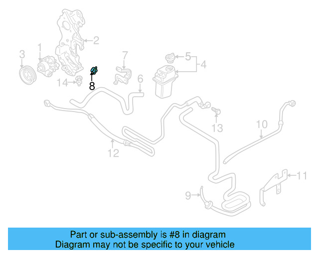 Power Steering Pressure Hose Clip N-907-998-01 - View 8