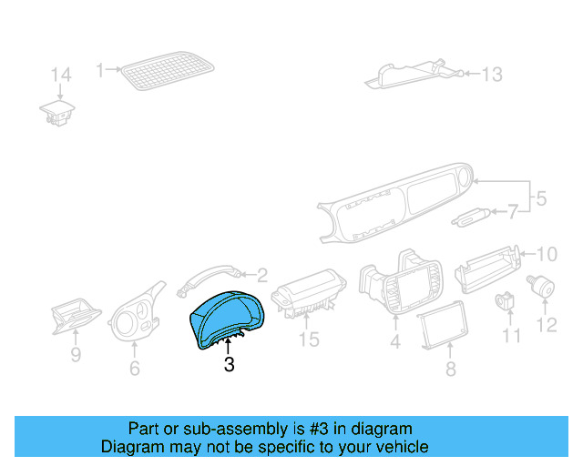 Cluster Bezel 5C5-857-053-F-041 - View 5