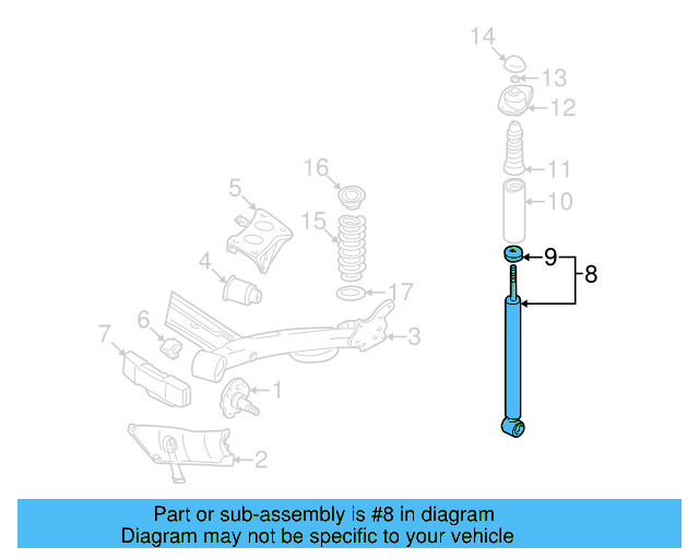 Suspension Shock Absorber 1H0-513-031-D