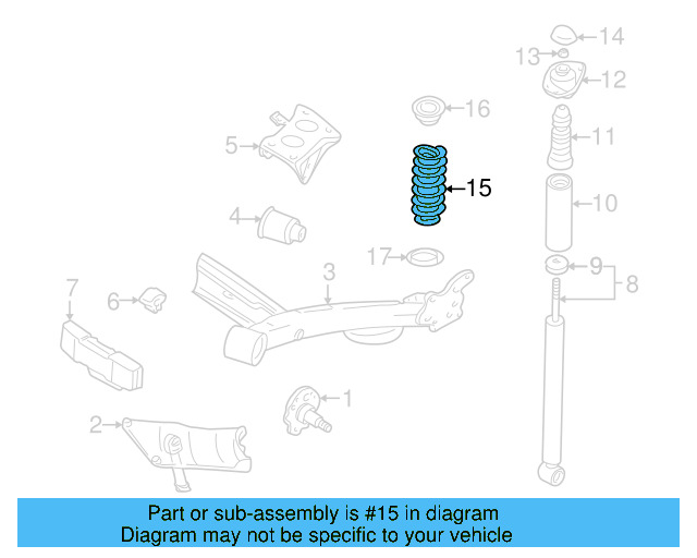 Coil Spring 1J0-511-115-AS - View 8