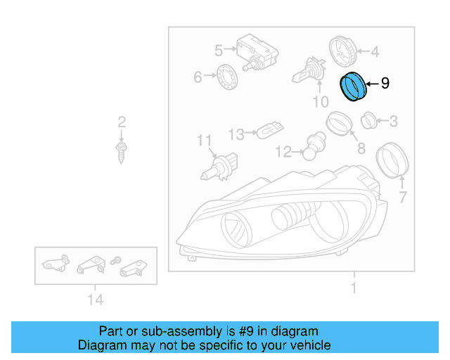 Rear Cap 6Q0-941-607-B - View 35