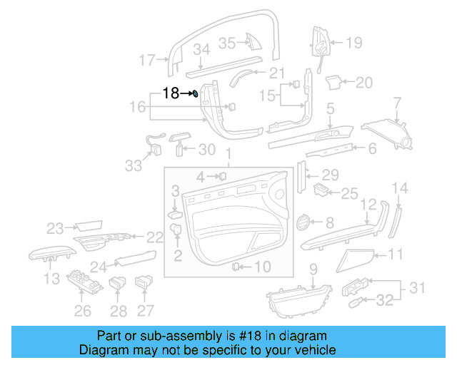 Defroster Grille 3D0-819-696-A-75R - View 4