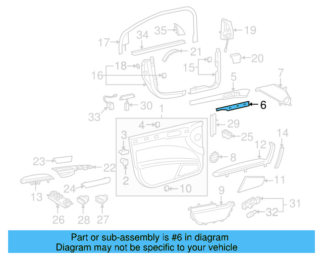 Defroster Grille 3D0-819-696-A-75R - View 5