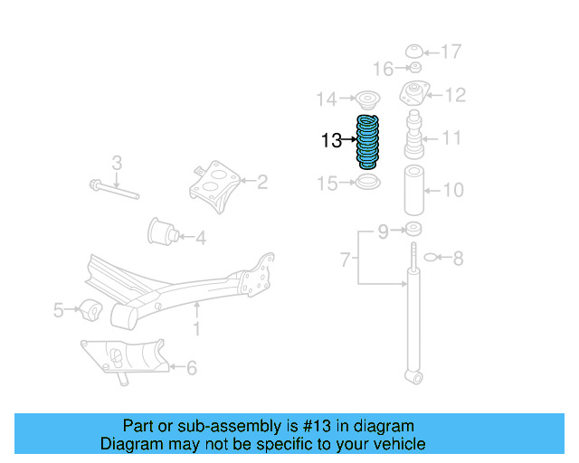 Coil Spring 1J0-511-115-AS - View 9