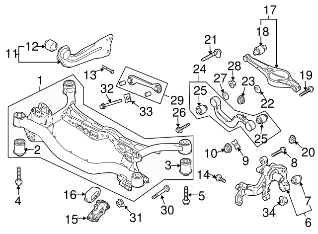 Lower Control Arm Lock Nut N-101-064-02 - View 84