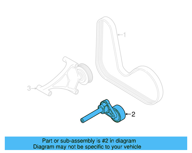 Accessory Drive Belt Tensioner Assembly 06J-903-133-D