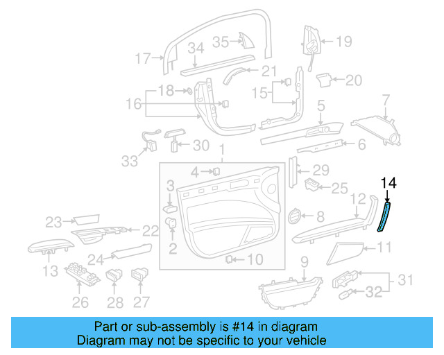 Armrest Cover 3D1-867-172-2ZZ - View 3