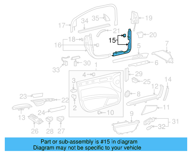Frame Trim 3D0-867-052-E-75R - View 2