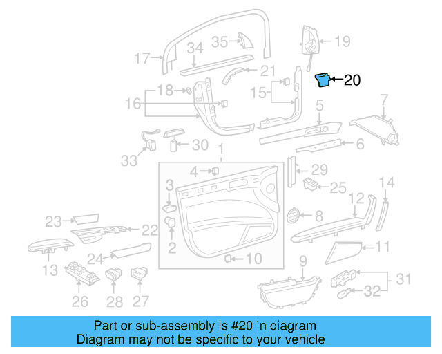 Seal Strip 3D0-863-197-A - View 2