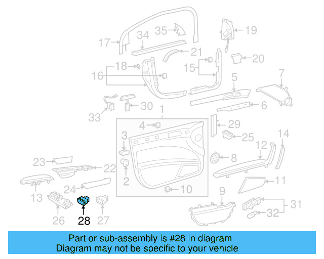 Lock Switch 3D0-962-125-A-5W8 - View 3