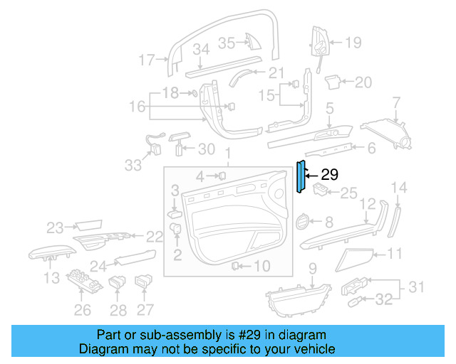Button 3D0-959-619-5W8 - View 3