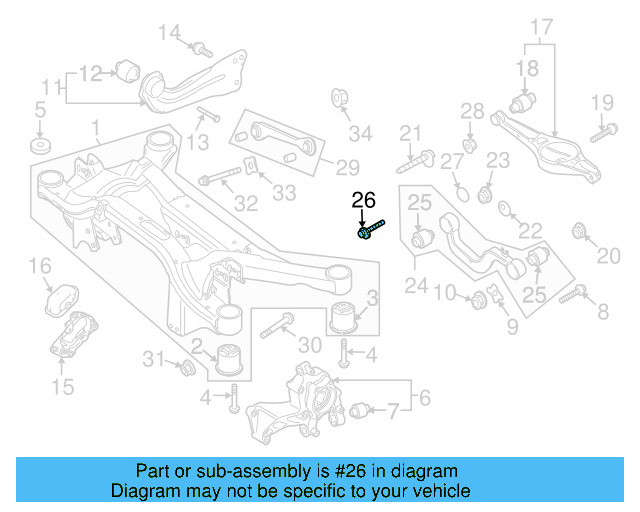 Upper Control Arm Adjust Bolt WHT-000-227 - View 13