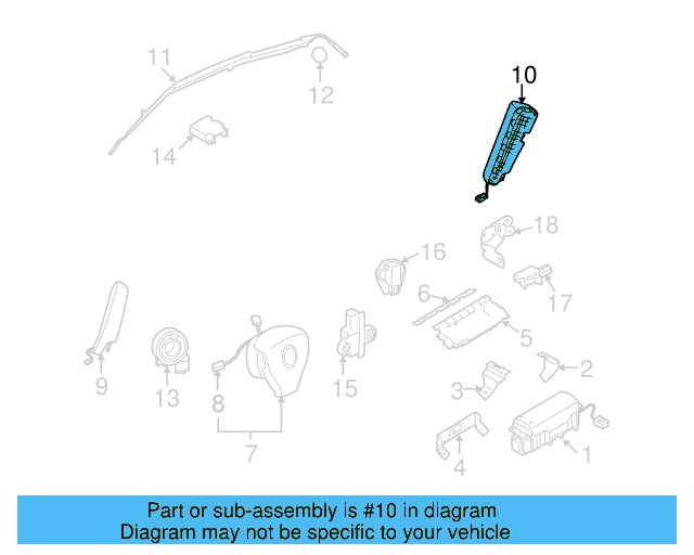 Side Impact Inflator Module 1K4-880-442-C - View 11