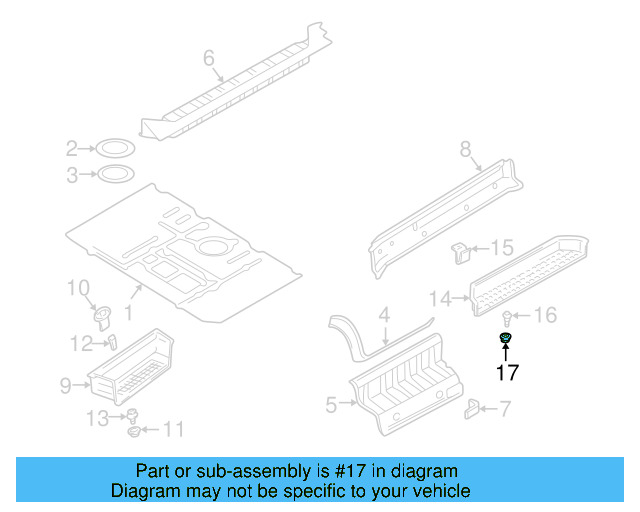 Step Cover Grommet 701-863-787 - View 3