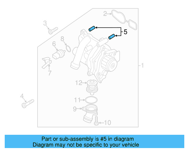 Water Pump Assembly Pin N-013-199-4 - View 3