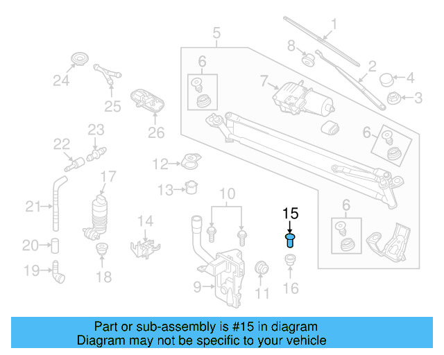 Washer Pump Plug 444-955-647 - View 11