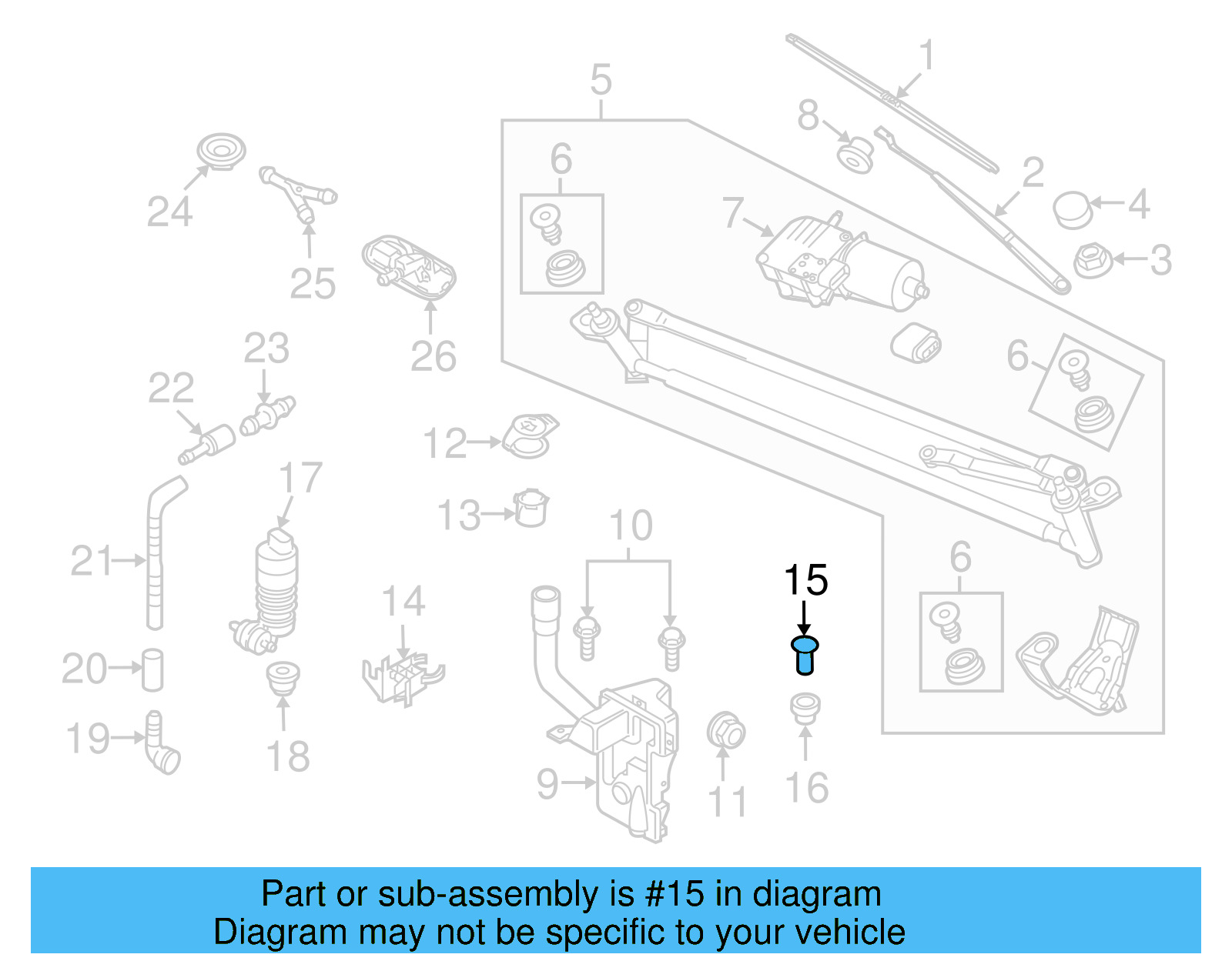 Washer Pump Plug 444-955-647 - View 12