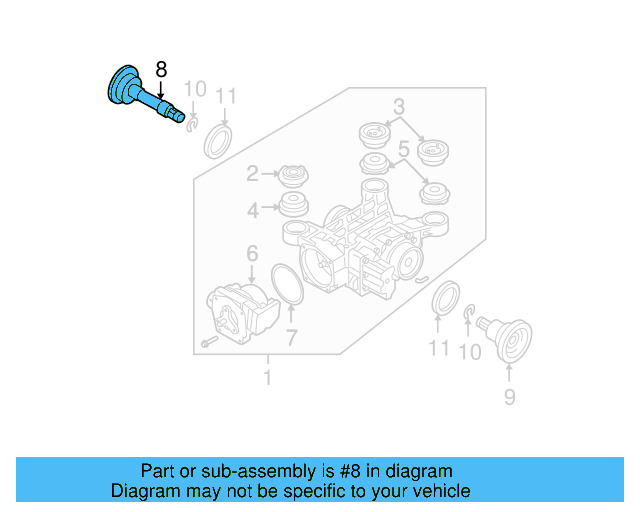 Stub Shaft 01Z-525-356 - View 4