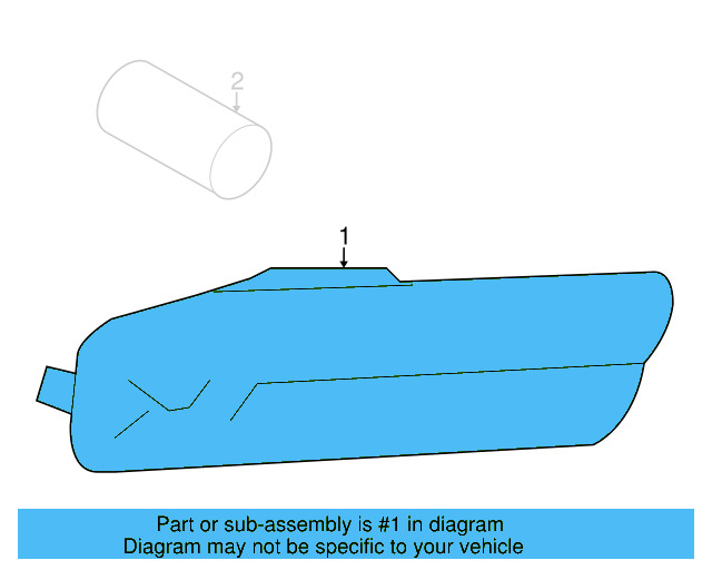 Side Marker Lamp 1K5-945-072-A - View 12