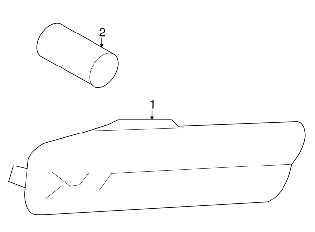 Side Marker Lamp 1K5-945-072-A - View 5