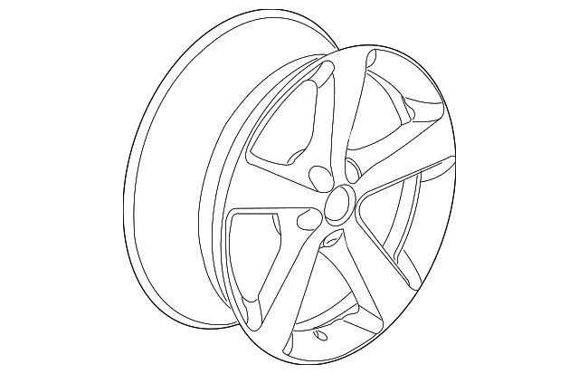 Wheel, Alloy 1C0-601-025-T-8Z8 - View 5
