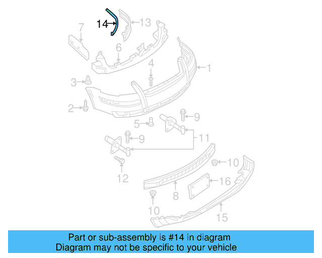 Upper Molding 3B0-807-244-2ZZ - View 5