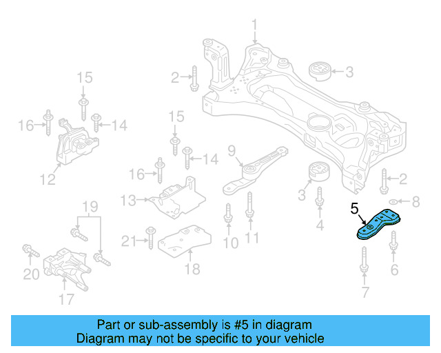 Side Support 5Q0-199-518-E - View 15