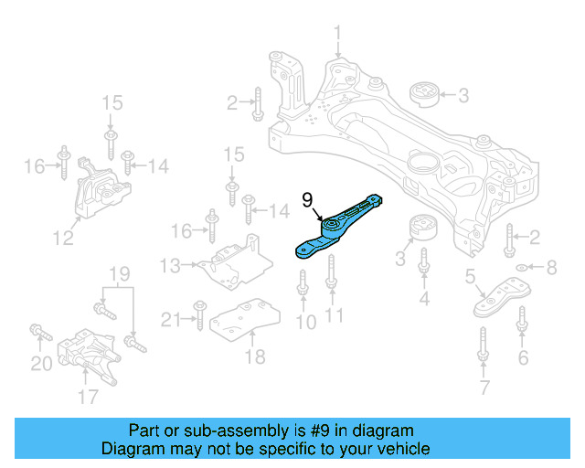 Rear Support 5Q0-199-855-AD - View 15