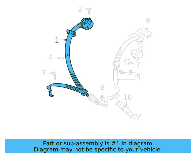 Outer Belt Assembly 2GJ-857-805-A-RAA - View 4
