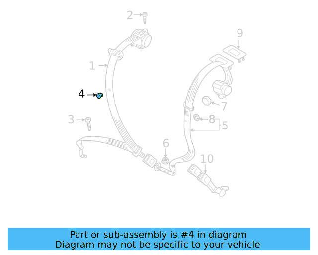 Outer Belt Assembly Lower Bolt WHT-003-682 - View 13