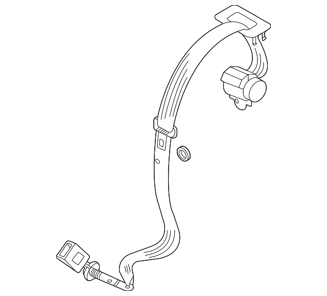Center Belt Assembly 2GJ-857-807-C-RAA - View 2